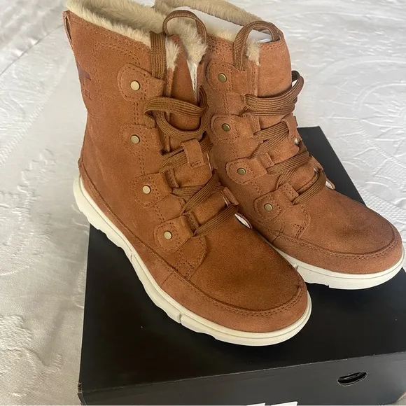 SOREL EXPLORER NEXT JOAN TAN BOOTS