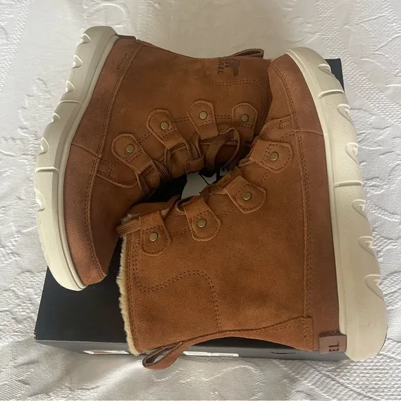 SOREL EXPLORER NEXT JOAN TAN BOOTS