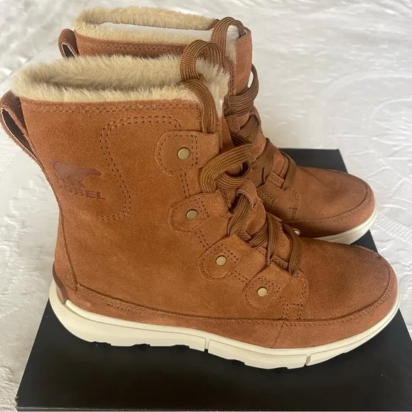 SOREL EXPLORER NEXT JOAN TAN BOOTS