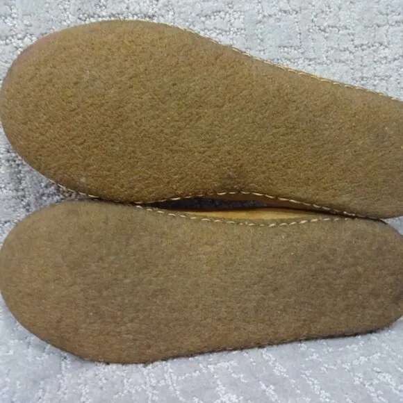 Sorel Falcon Ridge II Mens Size 8 Chestnut Brown Suede Faux Fur Lining Slippers
