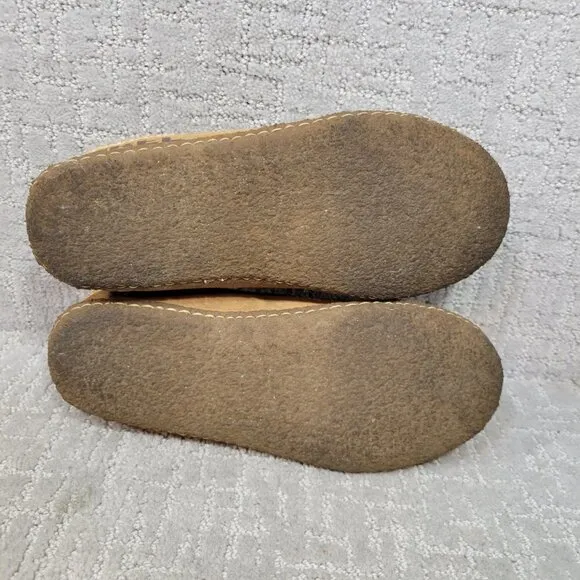 Sorel Falcon Ridge II Men's Size 8 US Tan Suede Fur Lined Slippers 1869741224