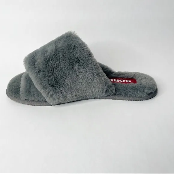Sorel Go-Mail Run Gray Slippers Size 8