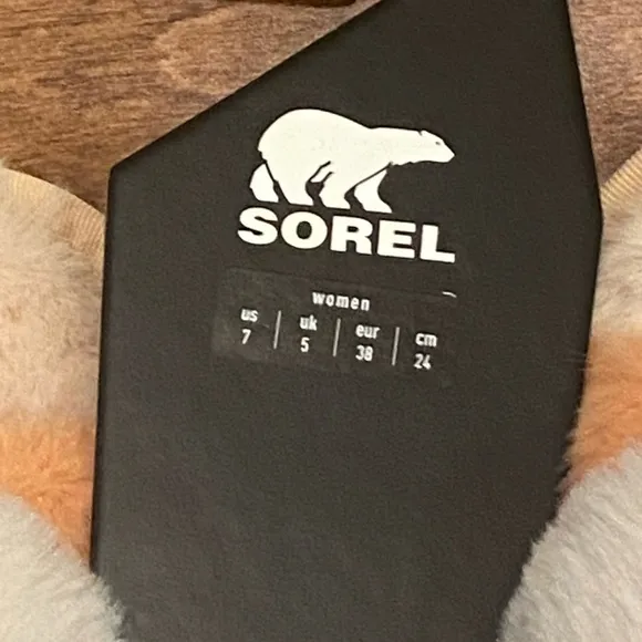 Sorel Go Mail Run Plush Fuzzy Slippers 7 NWT