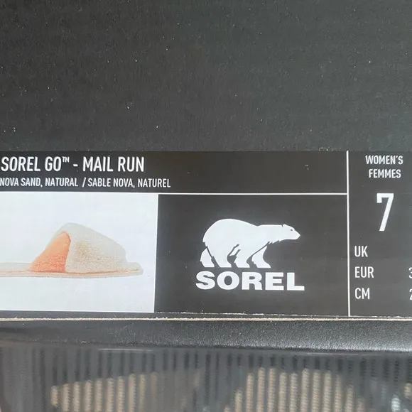 Sorel Go Mail Run Plush Fuzzy Slippers 7 NWT