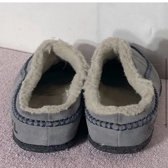 Sorel Grey Lanner Ridge Suede Slippers 8
