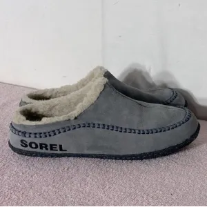 Sorel Grey Lanner Ridge Suede Slippers 8