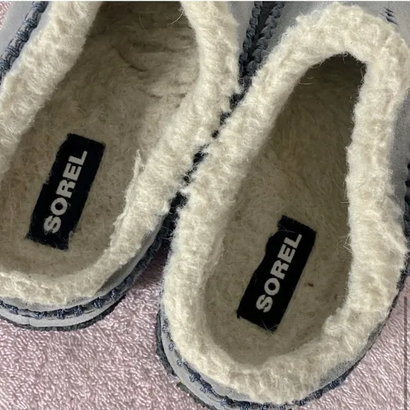 Sorel Grey Lanner Ridge Suede Slippers 8