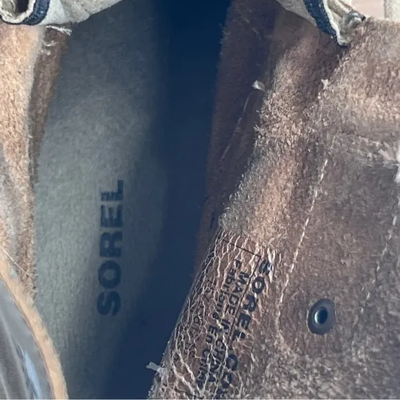 SOREL Joan Of Arctic Brown Wedge Ankle Boots Size 6.5 Women’s