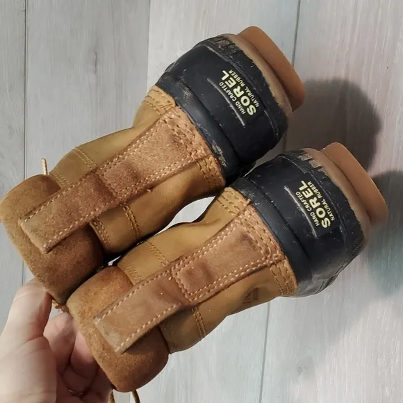 Sorel Kids Girls Outdoor Leather Rubber boots shoes sz 1