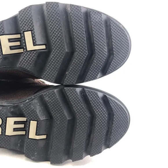 Sorel Lexie Canvas Pieced Wedge Ankle Boots 7