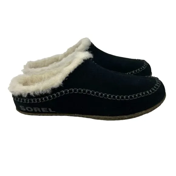 SOREL Mens Falcon Ridge II Slippers Black Dark Stone