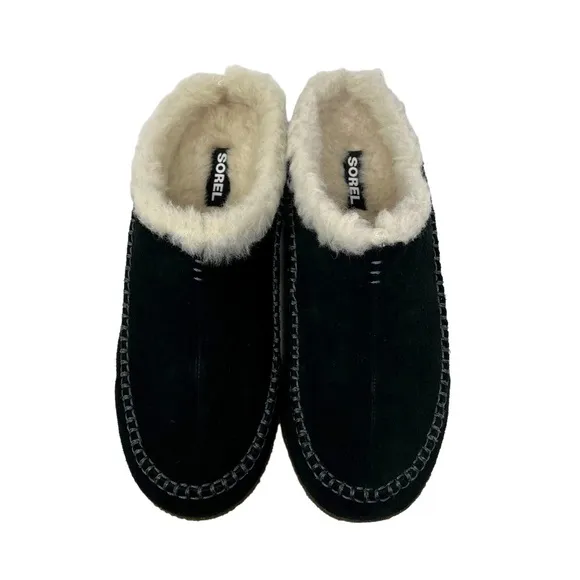 SOREL Mens Falcon Ridge II Slippers Black Dark Stone