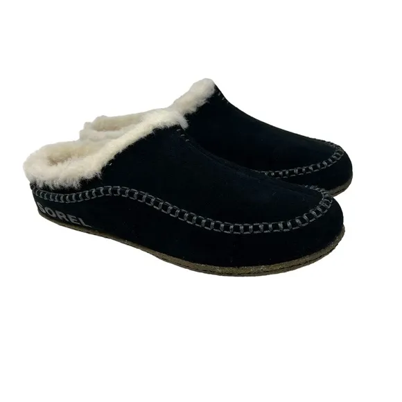 SOREL Mens Falcon Ridge II Slippers Black Dark Stone
