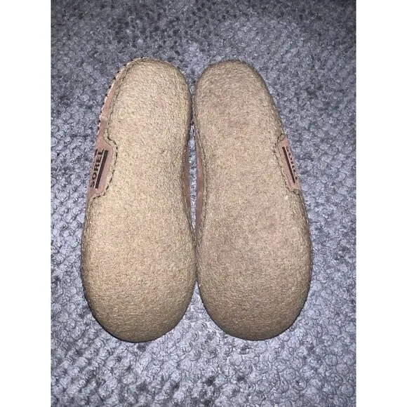 SOREL Mens Falcon Ridge Slip On Camel BrownSlippers Sz 8