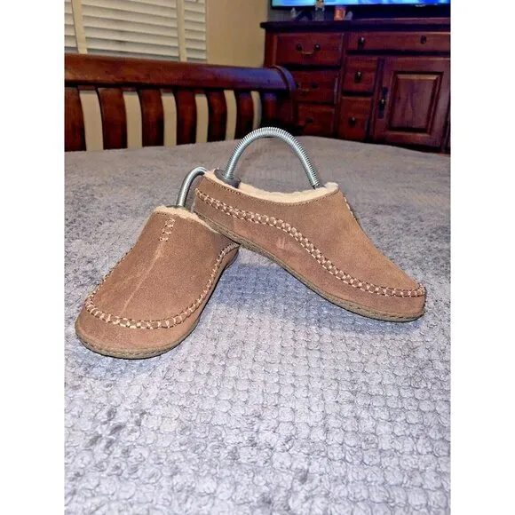 SOREL Mens Falcon Ridge Slip On Camel BrownSlippers Sz 8