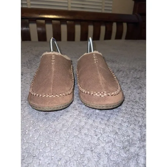 SOREL Mens Falcon Ridge Slip On Camel BrownSlippers Sz 8