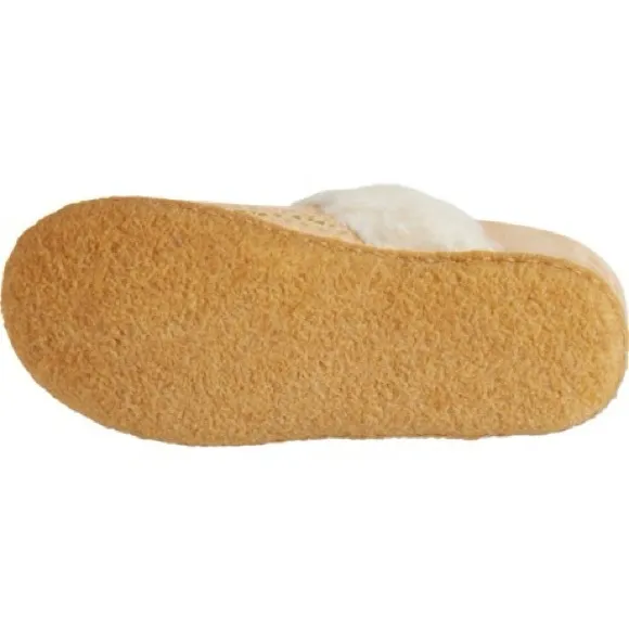 Sorel Nakiska Slide II Faux Fur Slippers Youth Size 7/EU 39 - Ceramic Gum - NWB