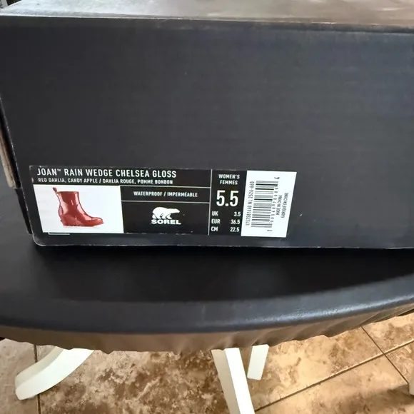 Sorel Red Winter Rain Boots with Chunky Sole