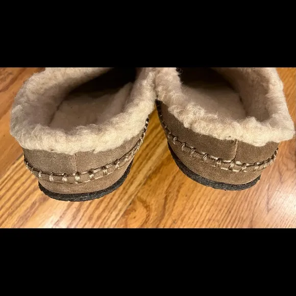 Sorel Suede Moccasin Slippers, Tan-ish