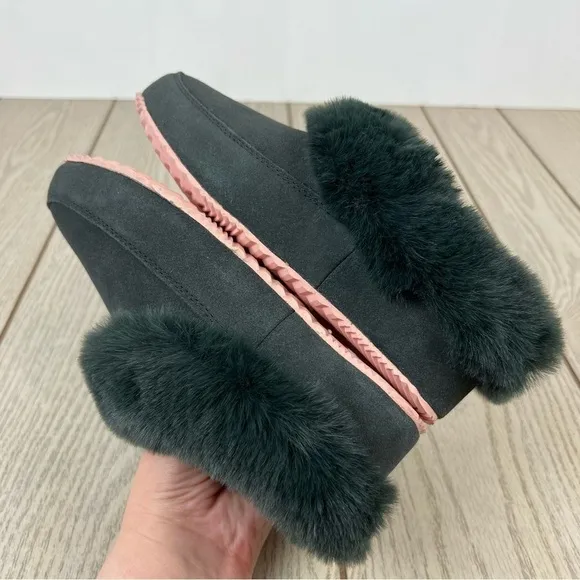Sorel Women's Go - Coffee Run Slippers US5 Dark Moss (Green) Peach Blossom $100