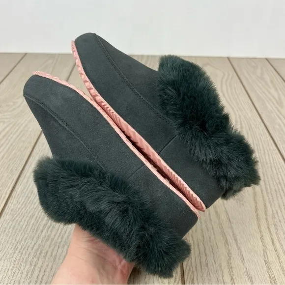 Sorel Women's Go - Coffee Run Slippers US5 Dark Moss (Green) Peach Blossom $100