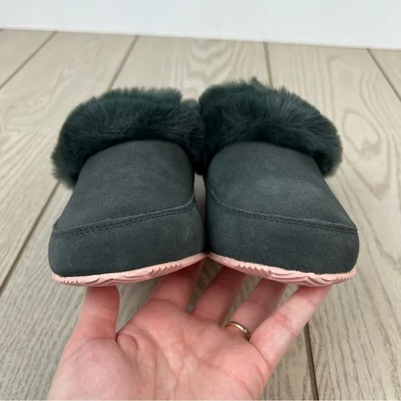 Sorel Women's Go - Coffee Run Slippers US5 Dark Moss (Green) Peach Blossom $100