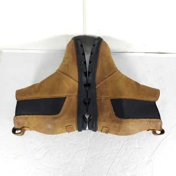 Sorel Women's Joan of Arctic II US7,5 Tan Leather Waterproof Wedge Chelsea Boot