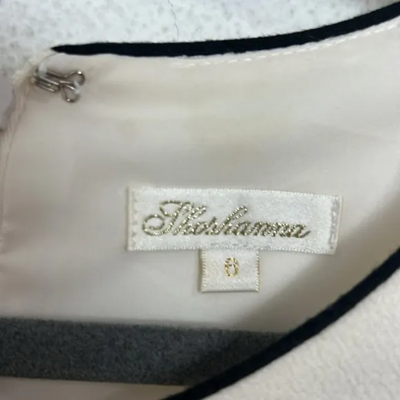 Soshanna ivory minimalist midi dress size 6
