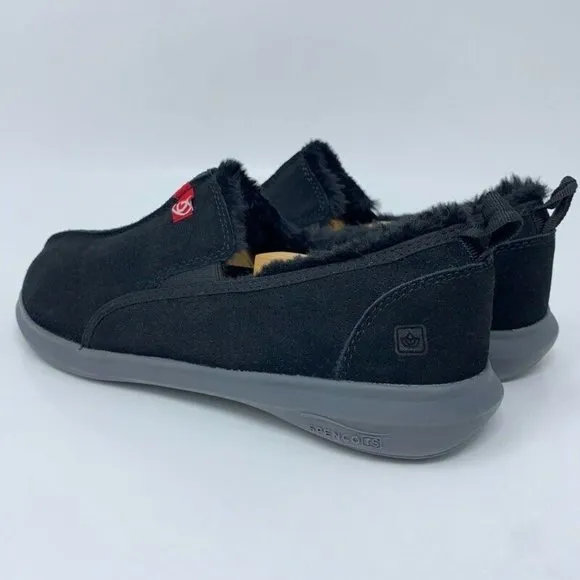 Spenco Mens Supreme Slip On Slippers Black Split