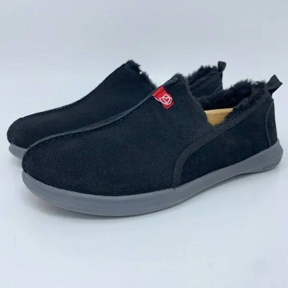 Spenco Mens Supreme Slip On Slippers Black Split