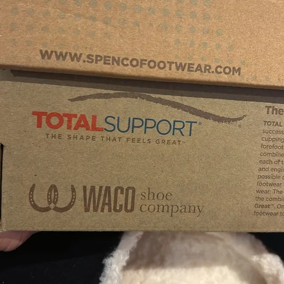 Spenco Orthotic women Slippers Dundee Wool blend Navy blue sz 7 MB Sherpa lined