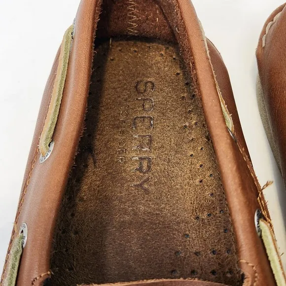 Sperry Authentic Original Boat Shoes Mens 11.5 M Brown Leather Comfort Loafers