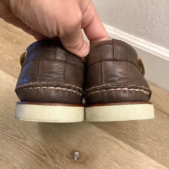 Sperry Gold Cup Luxury Collection Brown Boat Shoes Penny Loafers Mens US 11.5