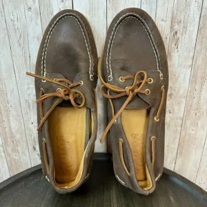 Sperry Gold Cup Top Sider Mens Slip On Loafer Boat Shoes Leather Brown