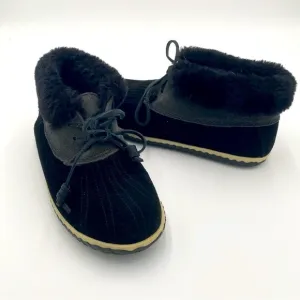 Sperry Women's Leather Faux Fur Fuzzy Duck Slippers Ankle Boots Booties Shoes 7