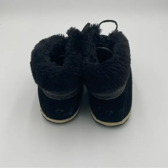 Sperry Women's Leather Faux Fur Fuzzy Duck Slippers Ankle Boots Booties Shoes 7