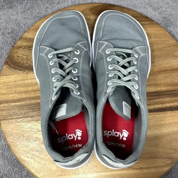 Splay Shoes Men’s Size 12 Gray Freestyle Minimalist Barefoot Canvas Comfort
