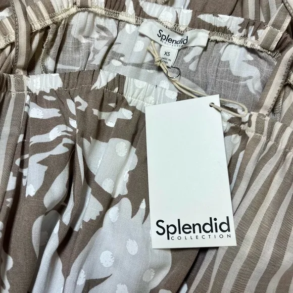 Splendid Misty Patchwork Midi Dress