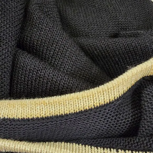 St. John Sport Santana Knit Sweater Dress M Womens Black Sleeveless Quiet Luxury