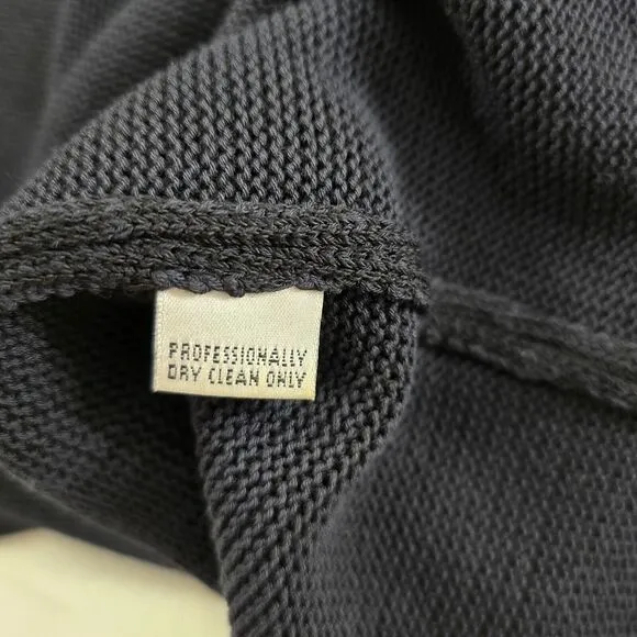 St. John Sport Santana Knit Sweater Dress M Womens Black Sleeveless Quiet Luxury