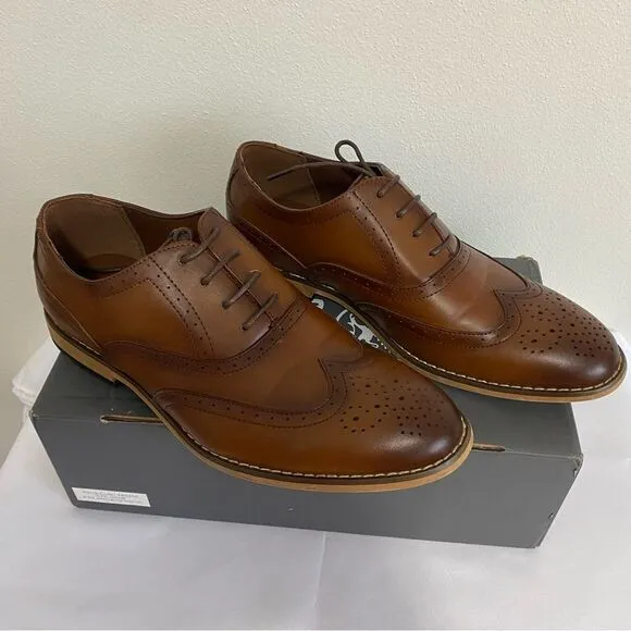 STACY ADAMS Dunbar Wing tip Oxford Dress Shoes