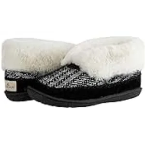 STAHEEKUM SUEDE LEATHER SLUMBER FARMHOUSE COZY MEMORY FOAM SLIPPERS NWT SZ 8