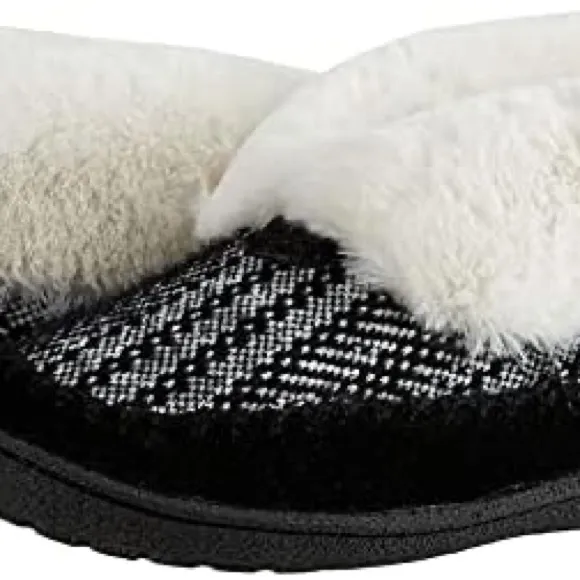 STAHEEKUM SUEDE LEATHER SLUMBER FARMHOUSE COZY MEMORY FOAM SLIPPERS NWT SZ 8