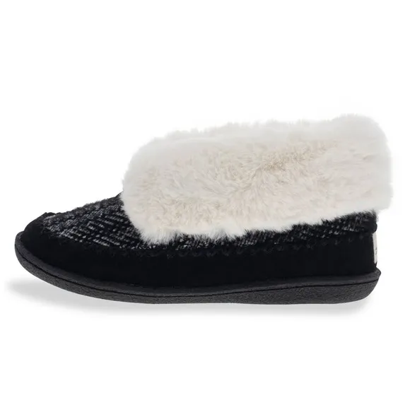 STAHEEKUM SUEDE LEATHER SLUMBER FARMHOUSE COZY MEMORY FOAM SLIPPERS NWT SZ 8