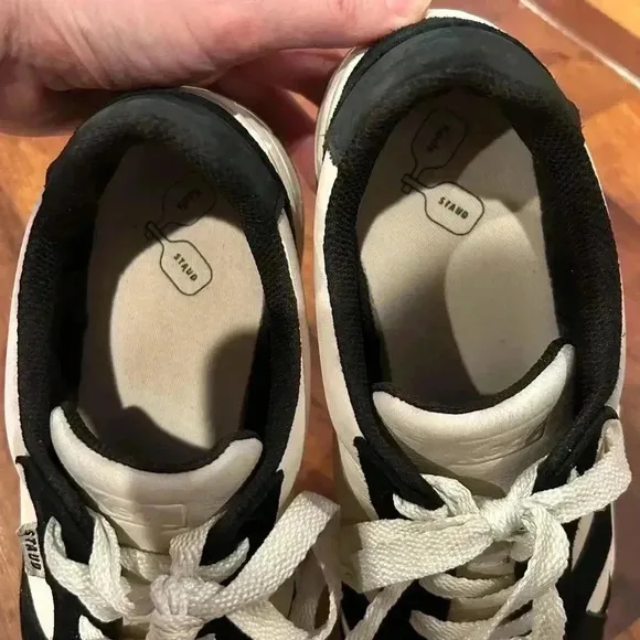 Staud Keds The Court Pickleball Shoes women’s size 9 black and white sneaker