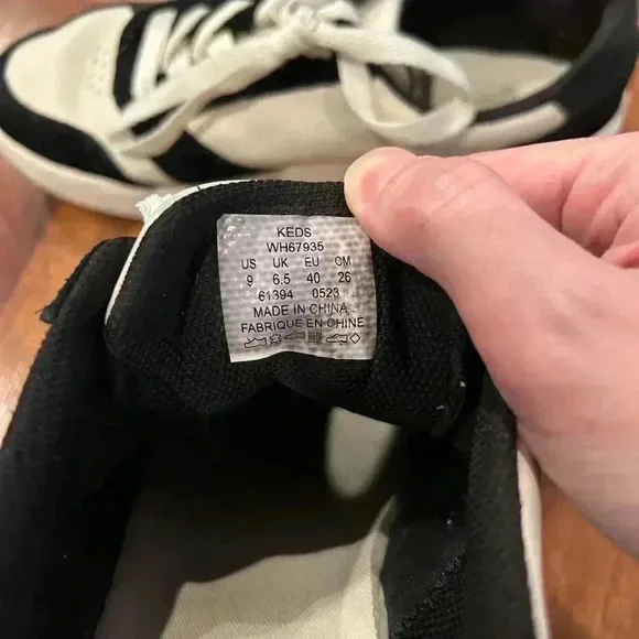 Staud Keds The Court Pickleball Shoes women’s size 9 black and white sneaker