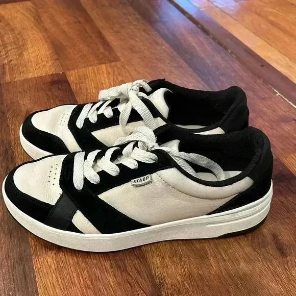Staud Keds The Court Pickleball Shoes women’s size 9 black and white sneaker