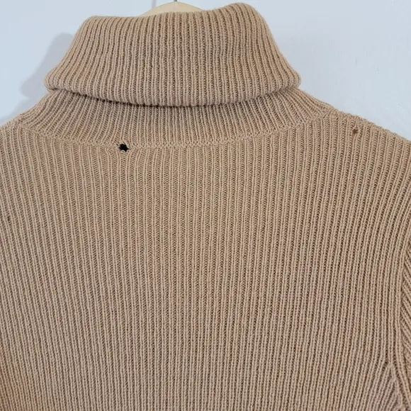 STELLA McCARTNEY Made in Italy Brown Sweater Dress Sz S Cowlneck Quite Luxury