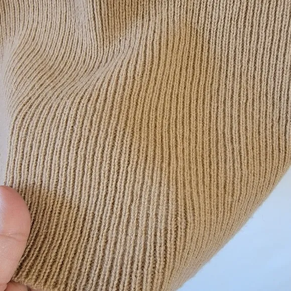 STELLA McCARTNEY Made in Italy Brown Sweater Dress Sz S Cowlneck Quite Luxury