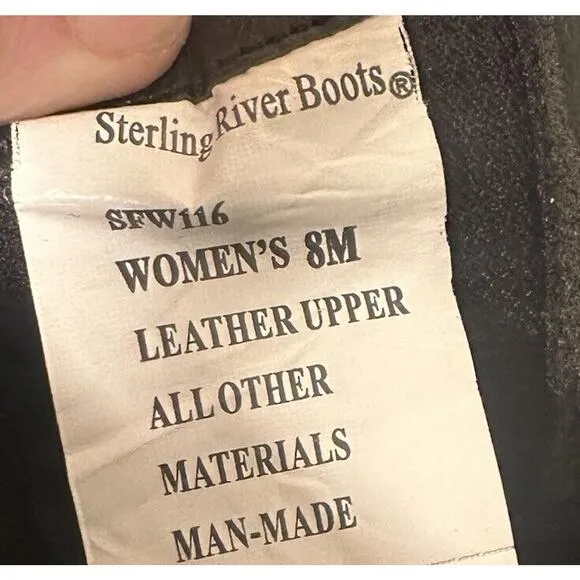 Sterling River Boots Sz 8M Gray Tooled Festival Leather Zip Ankle Western Boho